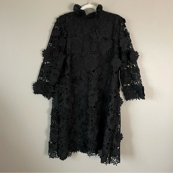 New with Tags!! Gorgeous! Tuckernuck Guipere Lace Black Daphne Dress- XLarge - Picture 5 of 12